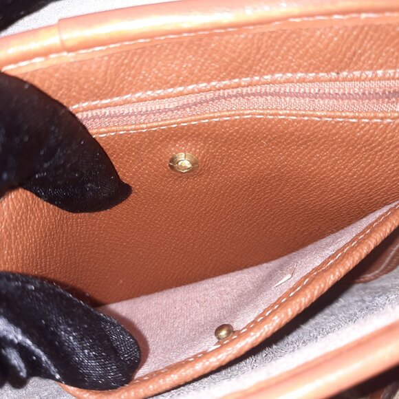 SOLD! Dooney & Bourke Leather Mini Dover Crossbody Vintage Hand Painted - Picture 13 of 16